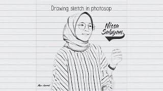 Tutorial Drawing Sketch Pencil in Photoshop - Nissa Sabyan