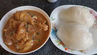 How to make OFE NSALAwhite soup with yam flour. #igbo white soup