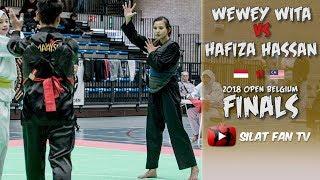 WEWEY VS HAFIZA  PENCAK SILAT OPEN BELGIUM FINALS 2018