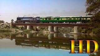 IRFCA - Reflection Of An Indian Train Passing Over The Bridge