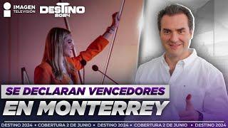 Mariana Rodríguez y Adrián de la Garza se declaran vencedores por Monterrey  Destino 2024