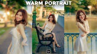 Warm Portrait Preset  Lightroom Mobile Preset Free DNG  Portrait photography  lightroom preset