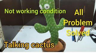 talking cactus not working  Dead talking cactus repair only charging led glow  kaise open kare