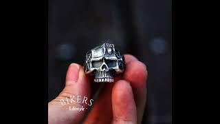 Spider Skull Ring  bikers-lifestyle.com #motorcycle #skullring #gothic