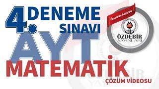 Şubat 2024 - YKS 4. Deneme Sınavı AYT MATEMATİK Çözüm Videoları