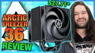 Arctics New $28* Freezer 36 Air Cooler & Contact Frame CPU Cooler Review & Benchmarks