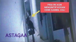 Pria ini Asik Masturbasi di kosan CeweAksi nya terekam cctv Dan viral