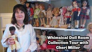 WHIMSICAL VINTAGE DOLL COLLECTION ROOM TOUR WITH CHERI MILLER  VIRTUAL DOLL CONVENTION