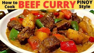 BEEF CURRY FILIPINO STYLE  CREAMY Beef Curry Pinoy Style  How To Make Beef Curry