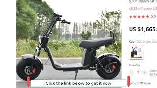 Citycoco 3000W Fat Tire Adult Electric Scooter