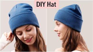 DIY sewing Beanie hat for adults  How to sew a hat  Sewing tutorial