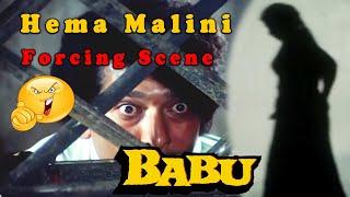 Hema Malini Forcing Scene from Babu  Bollywood Action Hindi Movie