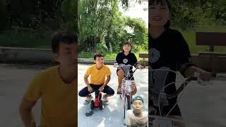 challenge naik sepeda #humor #comedy #sepeda #shortvideo #shorts