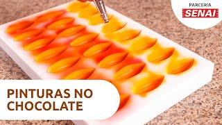 PINTURA NO CHOCOLATE  - Por Eliana Rodrigues - Senai Alimentos