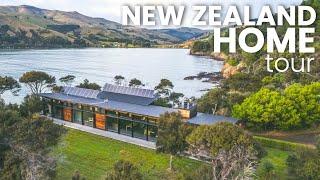 Award Winning New Zealand Home with Private Beach  Off Grid Luxury Airbnb House Tour