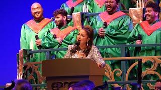 Gloria Estefan sings Feliz Navidad at EPCOT Candlelight Processional Plus Peace on Earth Finale