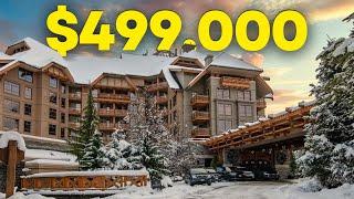 INSIDE a Four Seasons Whistler LUXURY KING Studio Condo at Blackcomb in Whistler BC