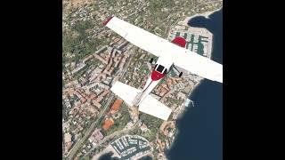 Cessna 206 Flying over Monte Carlo #microsoftflightsimulator #riviera #monaco #cessna #pilot #ga