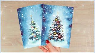 How to Paint a Christmas Tree in Watercolors