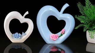 Apple showpiece  Birthday gift showpiece making at home  Easy Showpiece Best out of waste