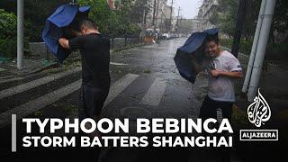 Typhoon Bebinca hits Shanghai strongest storm since 1949