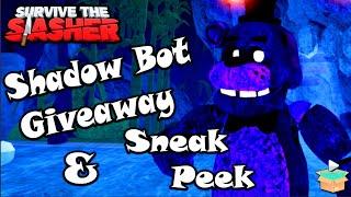 Shadow Bot Giveaway & Animatronic Nights Sneak Peek Survive the Slasher Roblox