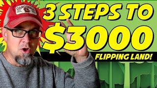 How to Make $3000 Flipping Land in 30 Minutes 