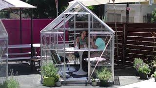 Los Angeles cafe shields diners with private greenhouses