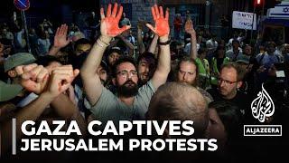 West Jerusalem demonstrations Protests following release of Hamas video