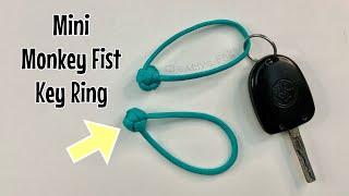 How to make a mini monkey fist key ring - paracord key chain