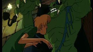 Scooby-Doo on Zombie Island Moat Monster chase scene but with a different song