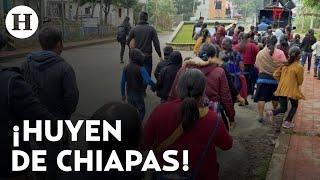 Familias siguen huyendo a Guatemala por la ola de violencia en Chiapas ¿Qué pasa en el estado?