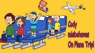 Cody Misbehaves On Plane Trip