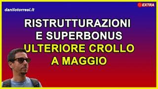 Ulteriore CROLLO del SUPERBONUS e delle ristrutturazioni anche a maggio 2023 - cessione del credito