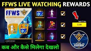 ffws live watching rewards  ffws redeem code rewards  new live watching rewards  village player