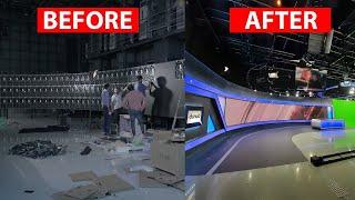 Setting Up Asias Biggest Video Wall at Dunya TV Studios  Full Timelapse  Dunya News HD