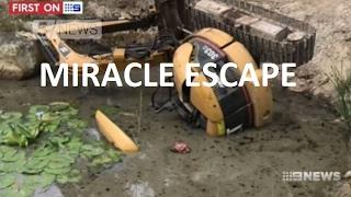 Miracle escape Just a nose above water