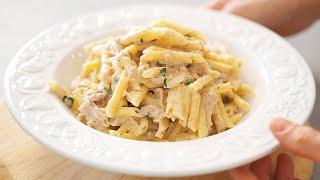 HEALTHY and DELICIOUS dinner in 15 minutes Pasta with tuna in creamy sauce