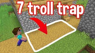 7 Traps to REVENGE TROLL your BRO in minecraft By scooby craft