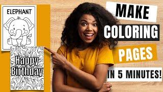 Make Coloring Pages Using Canva Low Content Book Publishing How to Make Coloring Sheets