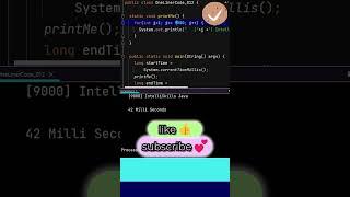 jAVA mETHOD eXECUTION tIME #shorts #java #trending #programming #coding