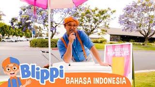 Blippi Membuat Es Loli Buah  Blippi Bahasa Indonesia - video anak-anak