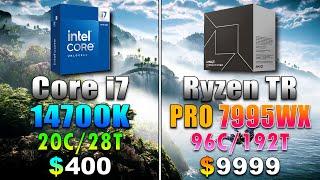 Core i7 14700K vs Ryzen Threadripper PRO 7995WX  Do You Really Need Expensive CPU for PC Gaming?