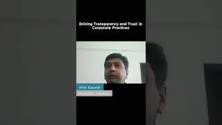 Driving Transparency and Trust in Corporate Practices