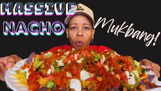 CRUNCHY LOADED NACHO MUKBANG  CHEESY LOADED NACHOS + SUBSCRIBER SHOUTOUTS