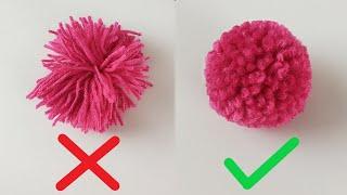 How to Make a Pom pom  Woolen Ball Making