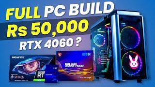 Rs 50000 PC Build With 8GB Graphic CardComplete PC Building Guide in 2024