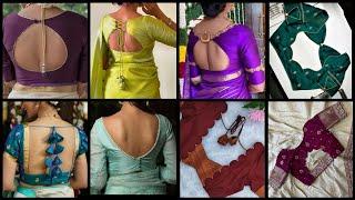 Karwa Chauth Blouse Design 2024Latest back neck Blouse Designs Blouse Neck Designs photo