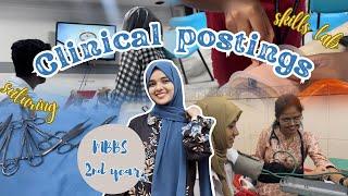 MBBS 2nd year 🩺 medicine posting skills lab suturing training  medical students  college vlog