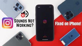 Video Sound Not Working on Instagram Stories or Posts? - Fixed on iPhone